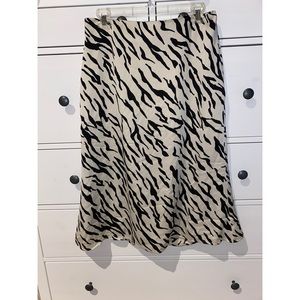 Urban outfitters zebra print midi skirt